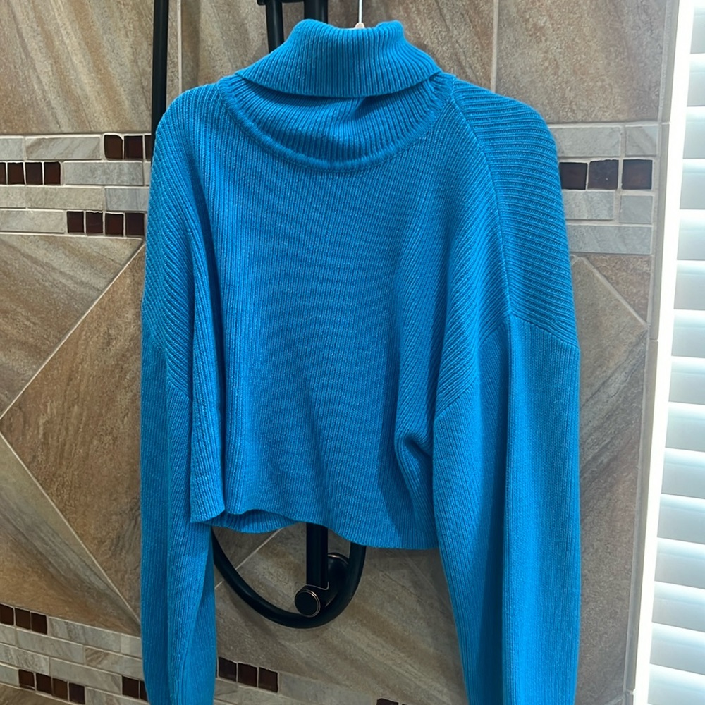 H&M crop turtleneck sweater